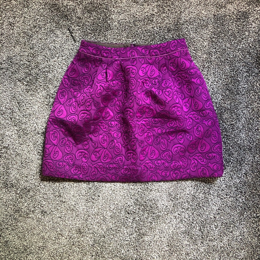 Purple Anthropologie Mini Skirt